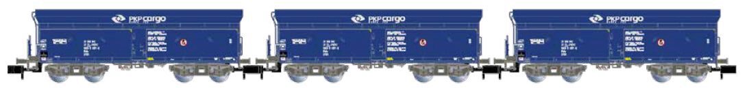Arnold HN6565 PKP Cargo 3 Selbstentladewagen Falls  blau  Ep. VI